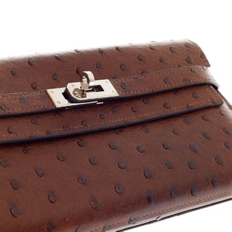 hermes kelly wallet ostrich
